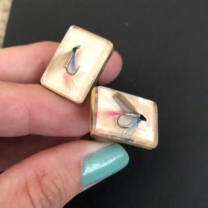 Vintage Fishing Lure Cuff links